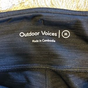 Outdoor Voices tech sweat 3/4 legging